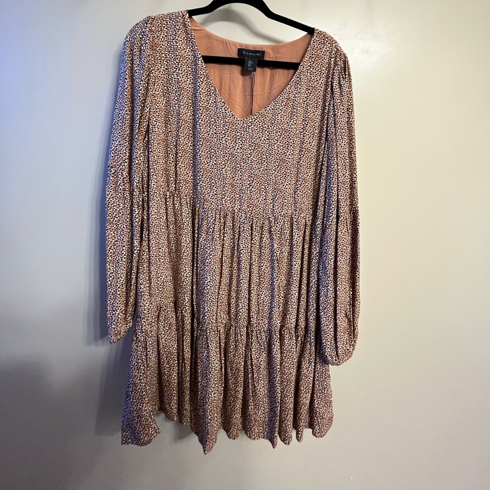 Long sleeve pattern dress